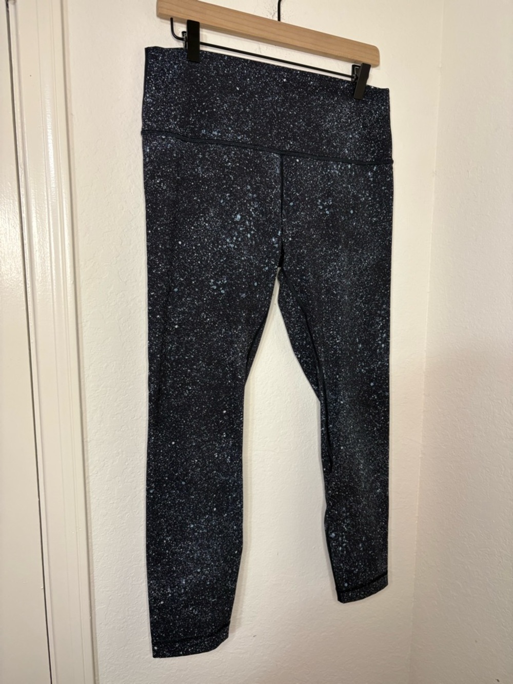 Lululemon Wunder Under Hi-Rise 7/8 Leggings Luxtreme 25" black blue speckled - Picture 4 of 11